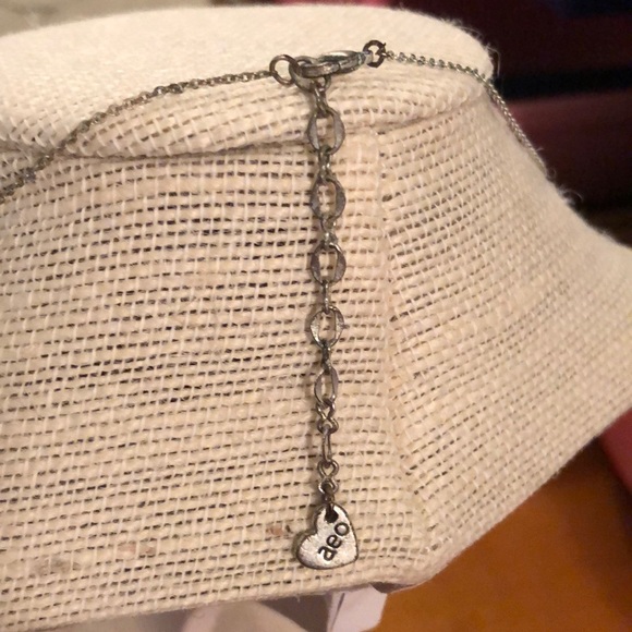 Short Silver Heart Necklace - Picture 2 of 2